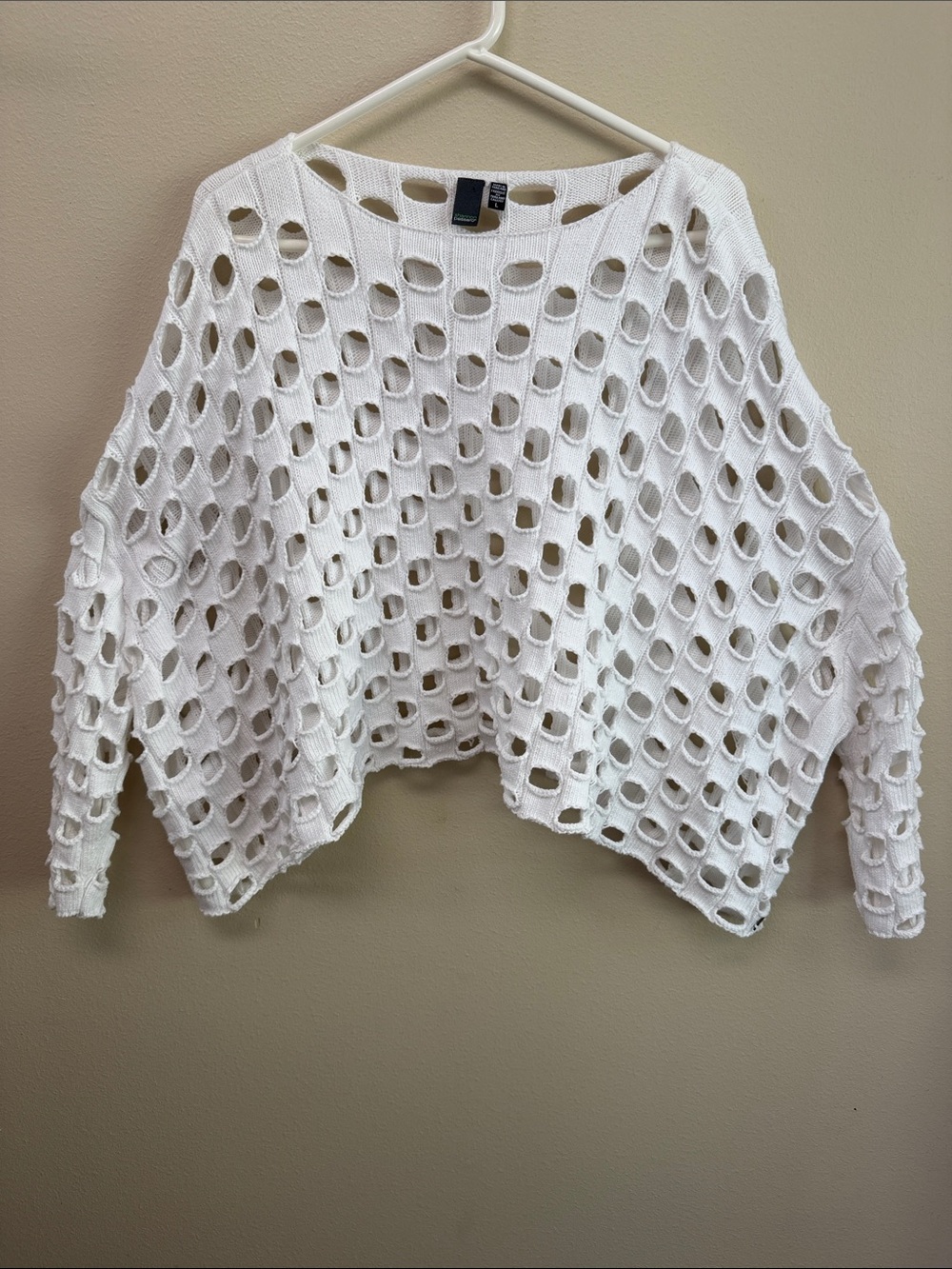 Shannon Passero Lula Pullover Holes Sweater White SzL